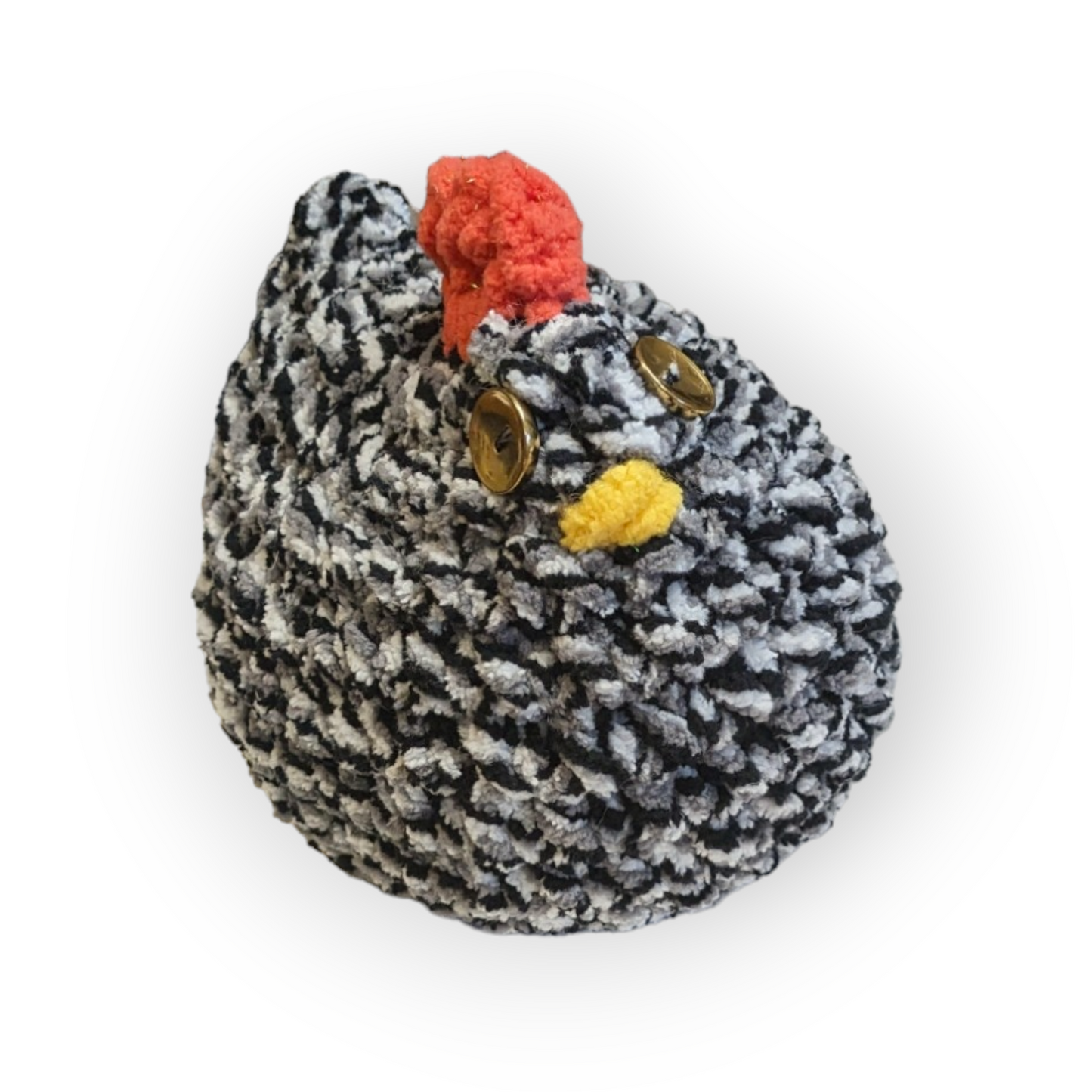 Stubbs Stuffed Chicken (Medium) | Barred Plymouth Rock Chicken | Chicken Plushie