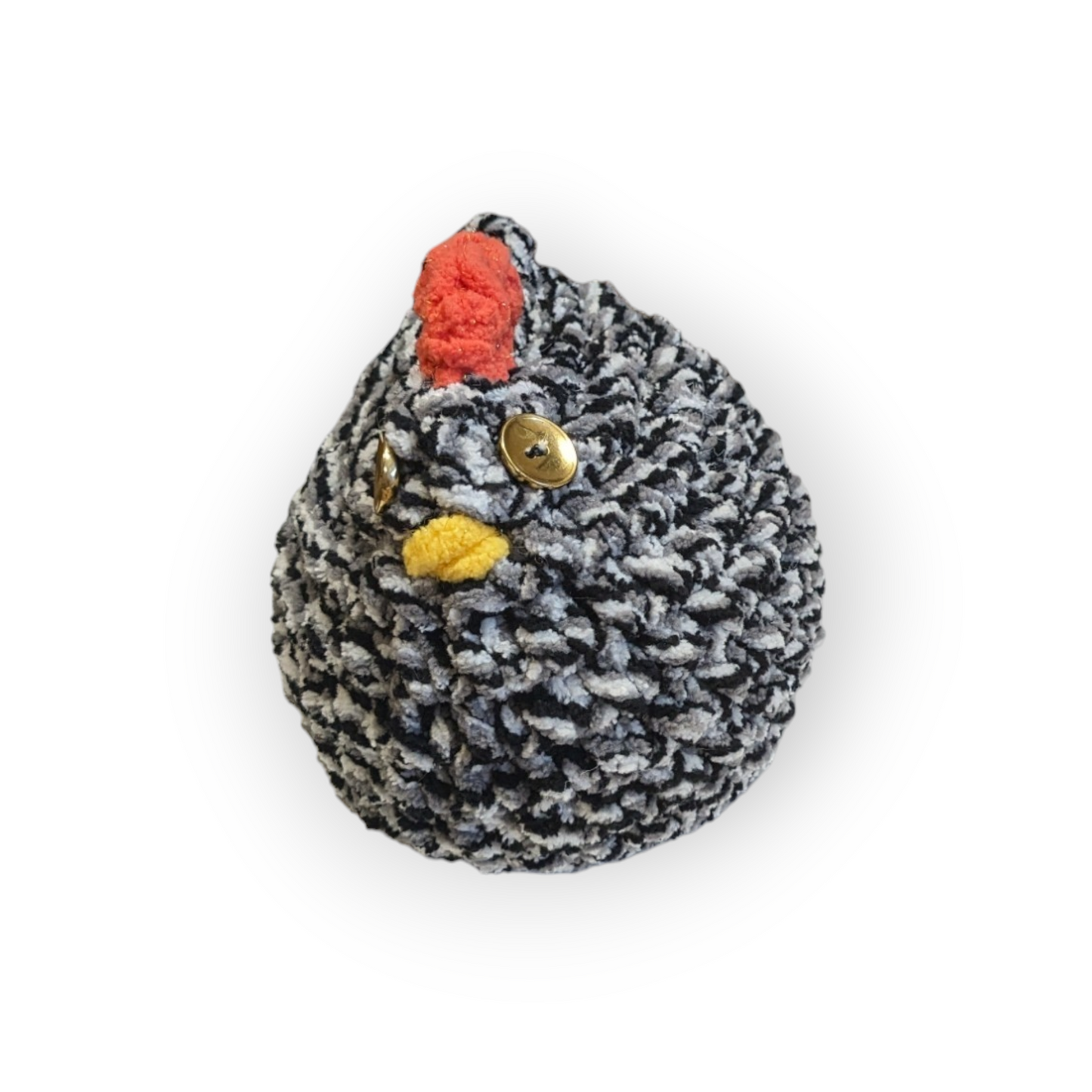 Stubbs Stuffed Chicken (Medium) | Barred Plymouth Rock Chicken | Chicken Plushie