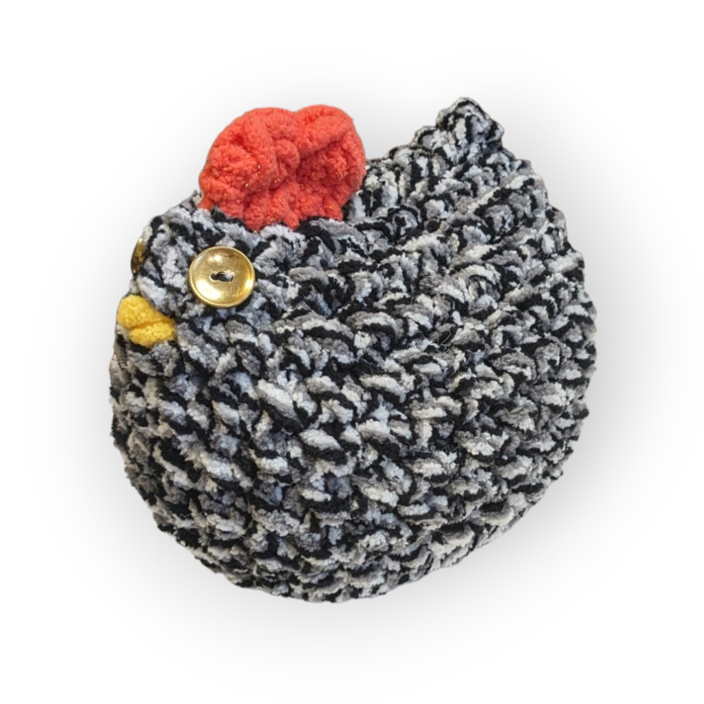 Stubbs Stuffed Chicken (Medium) | Barred Plymouth Rock Chicken | Chicken Plushie