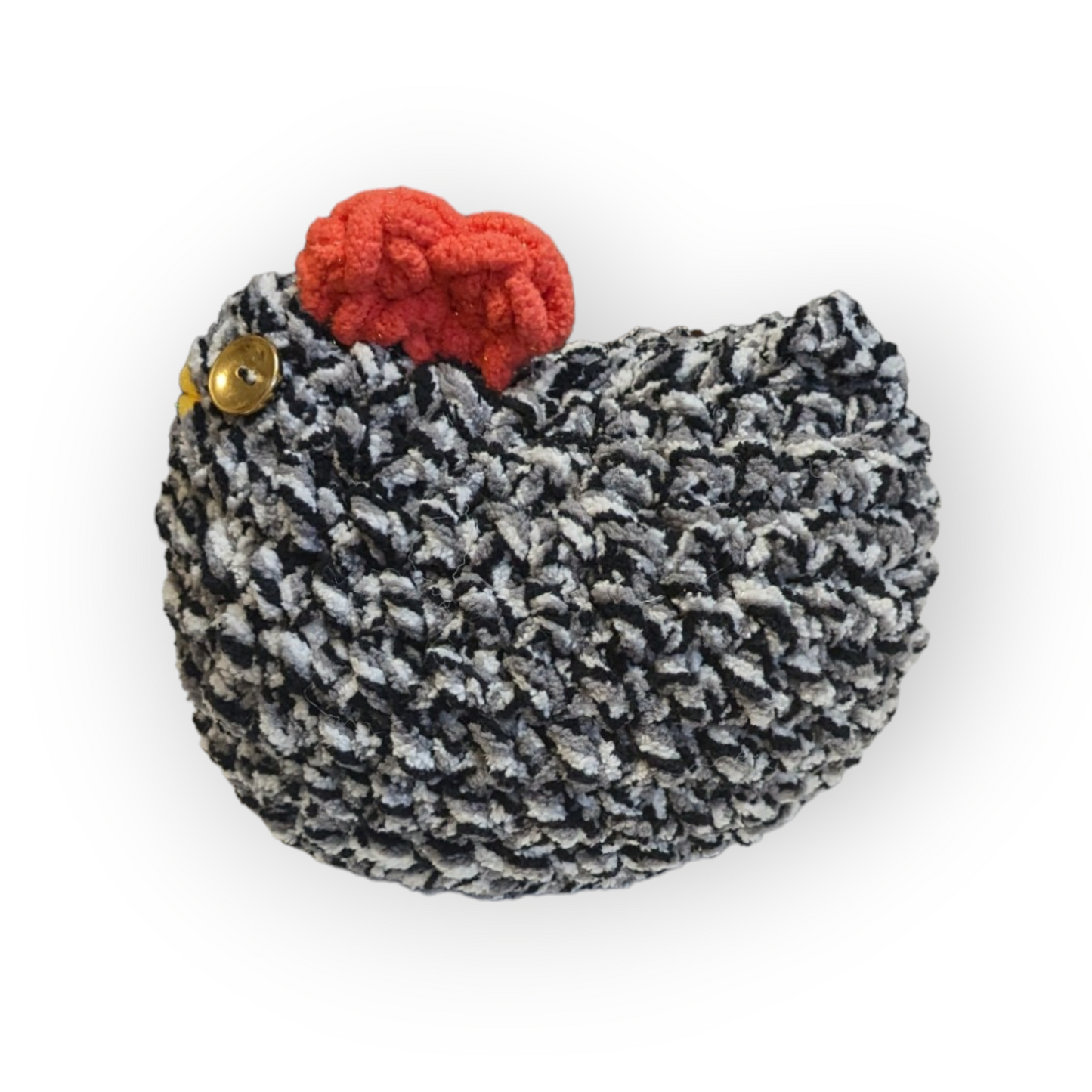 Stubbs Stuffed Chicken (Medium) | Barred Plymouth Rock Chicken | Chicken Plushie