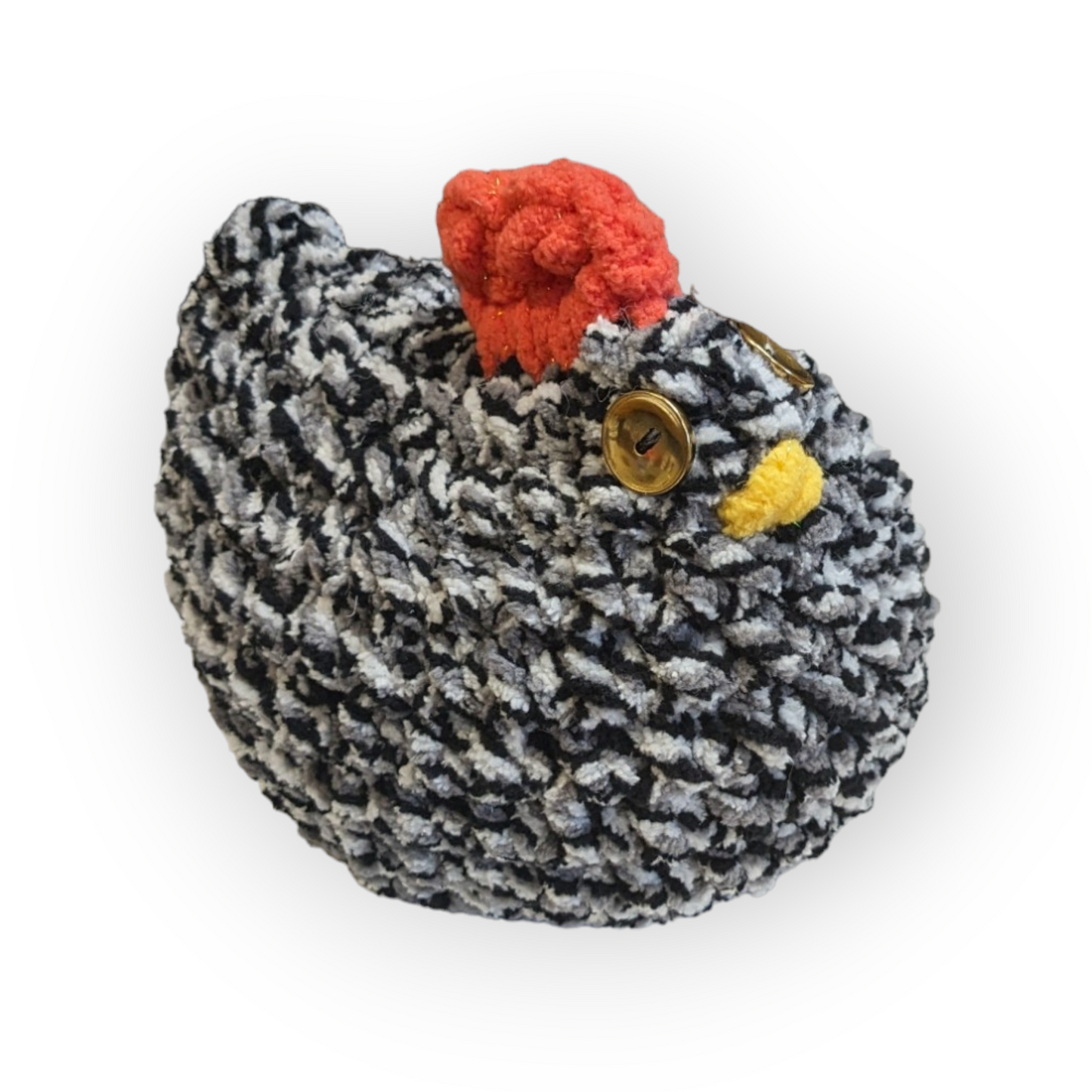Stubbs Stuffed Chicken (Medium) | Barred Plymouth Rock Chicken | Chicken Plushie