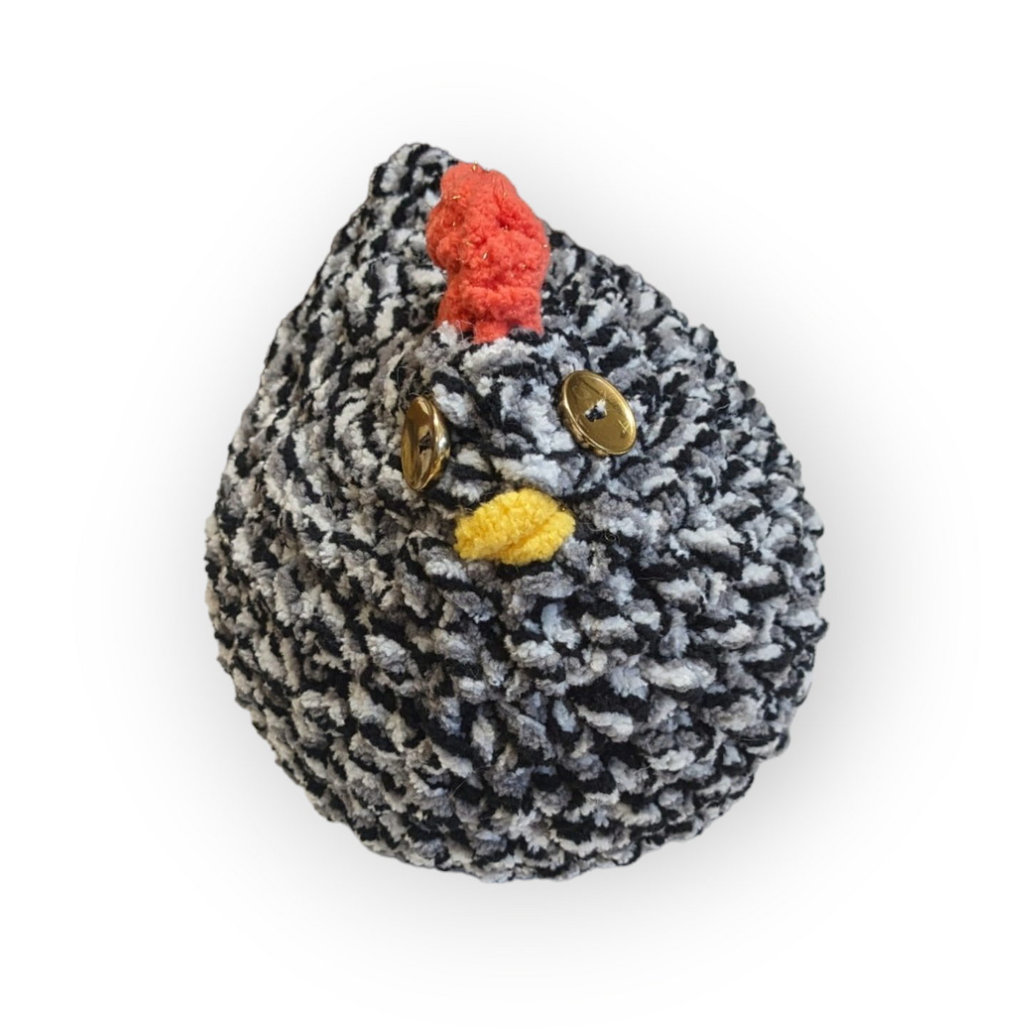 Stubbs Stuffed Chicken (Medium) | Barred Plymouth Rock Chicken | Chicken Plushie