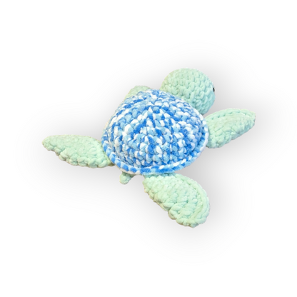 Blue Sprinkles Turtle | Crochet Stuffed Turtle | Turtle Plushie
