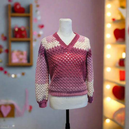 Cupid's Dream Crochet Sweater