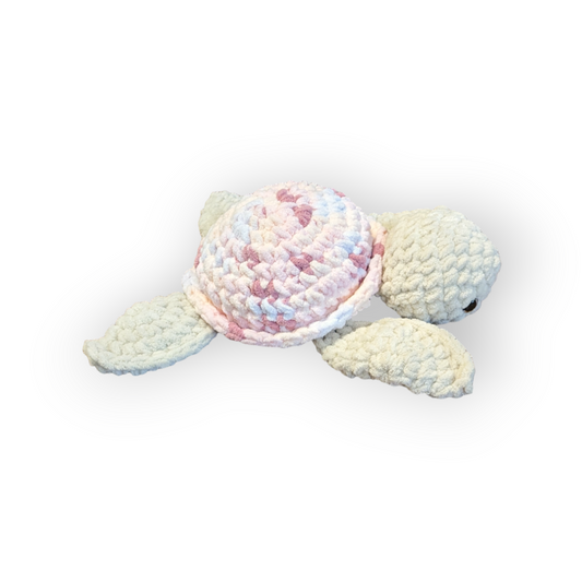 Rosie the Turtle | Pink Tie Dye Turtle | Crochet Stuffed Turtle | Turtle Plushie